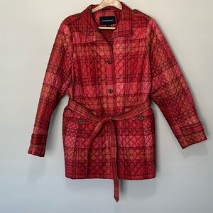 Women’s Lands’End Quilted lined Trench Coat - 1X